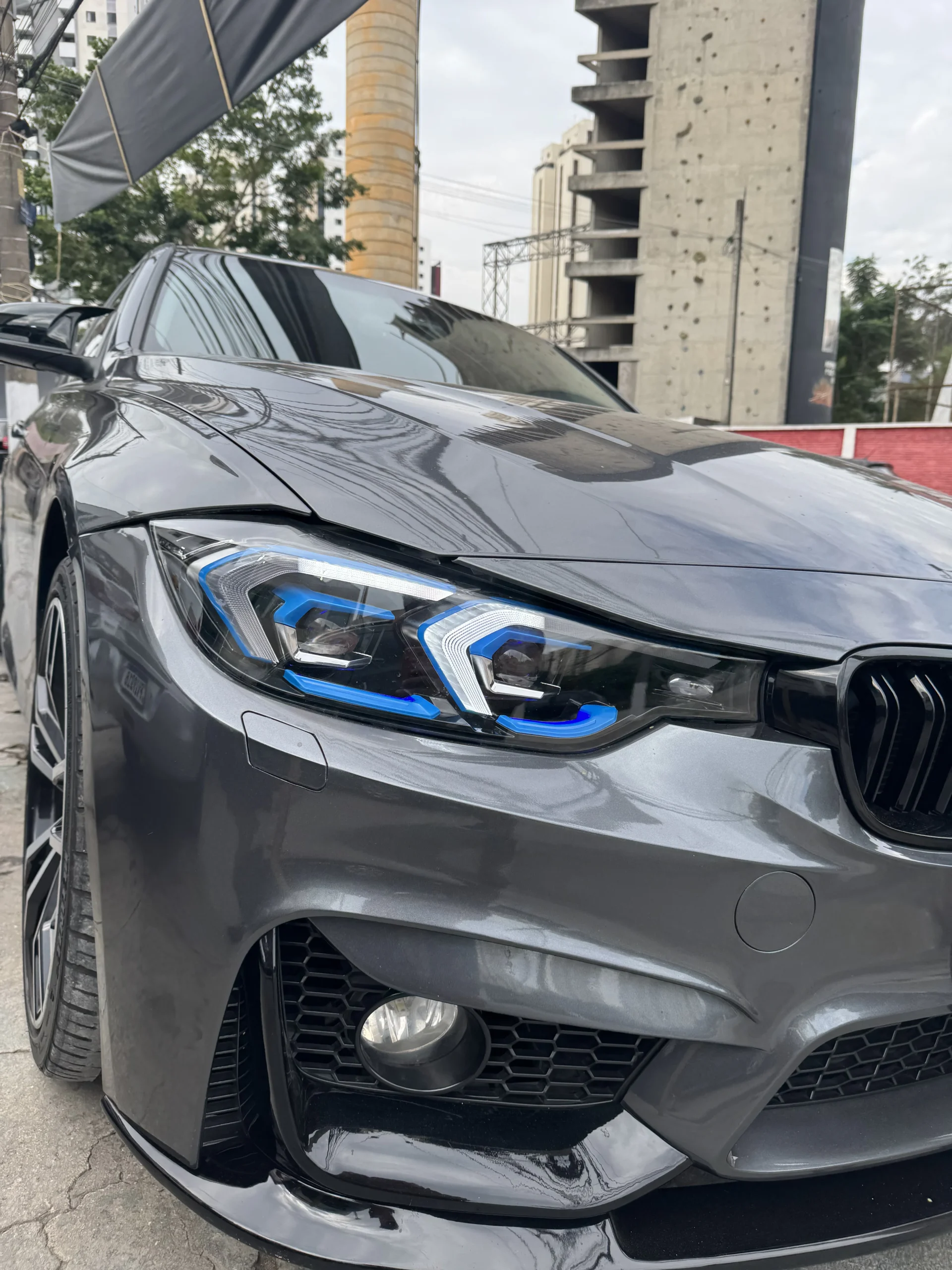 Par de Faróis Full LED Estilo G28 para BMW Série 3 F30 2013 a 2018 - Imagem 2