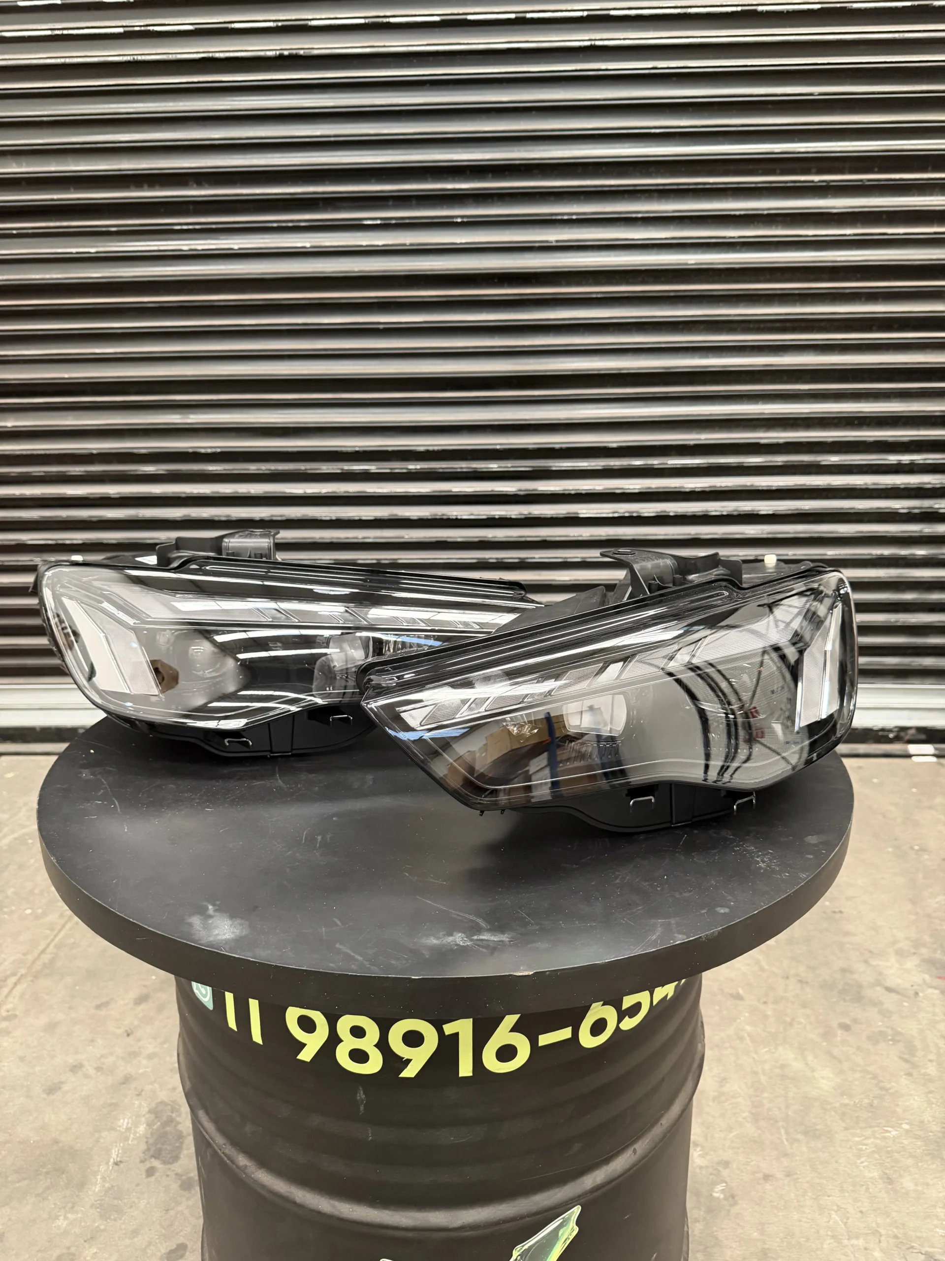 Par de Faróis Full LED Estilo RS5/RS6 para Audi A3 2014 a 2016