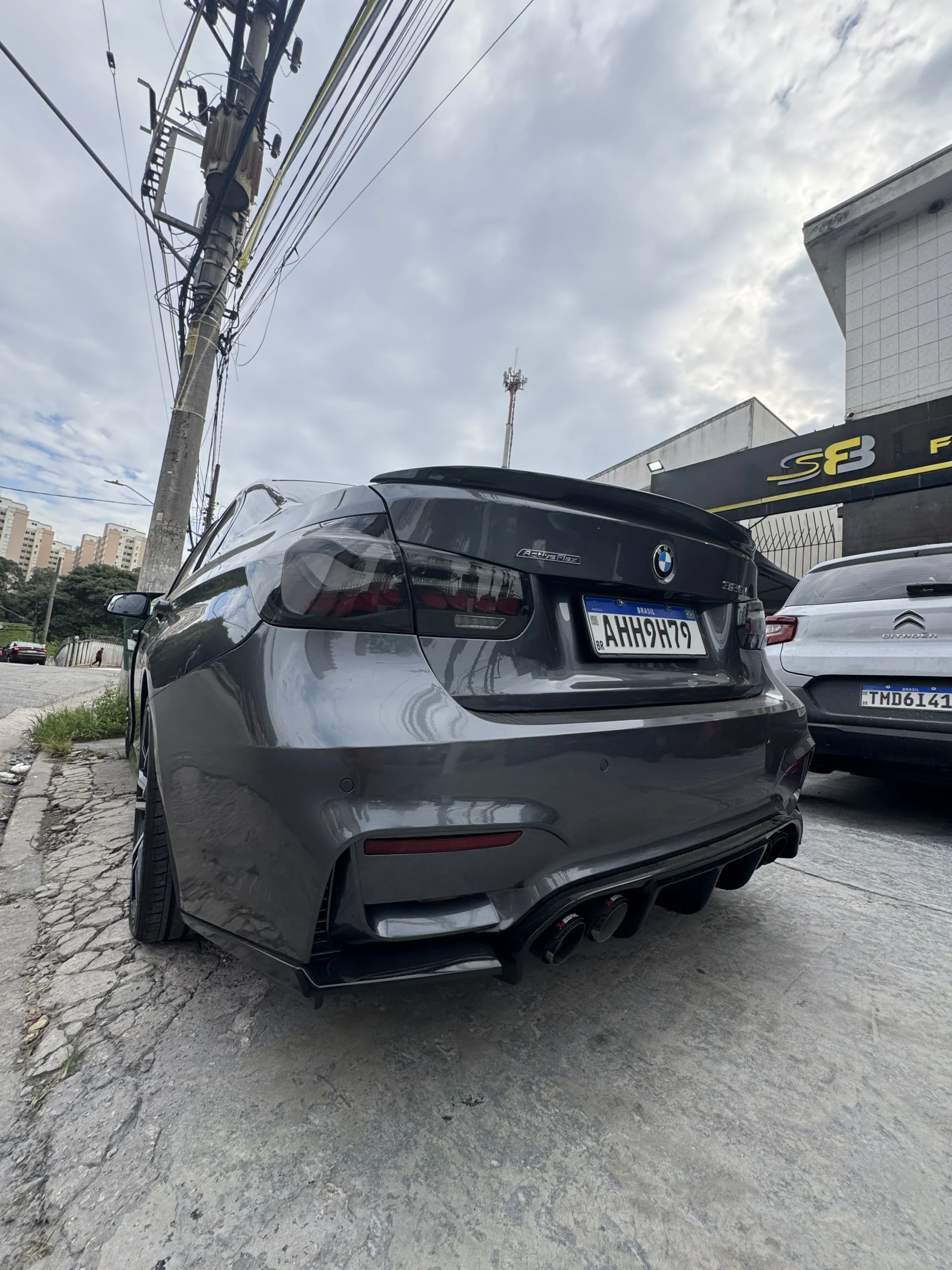 Par de Lanternas Dragon Fumê para BMW Série 3 F30 2013 a 2018 - Imagem 2