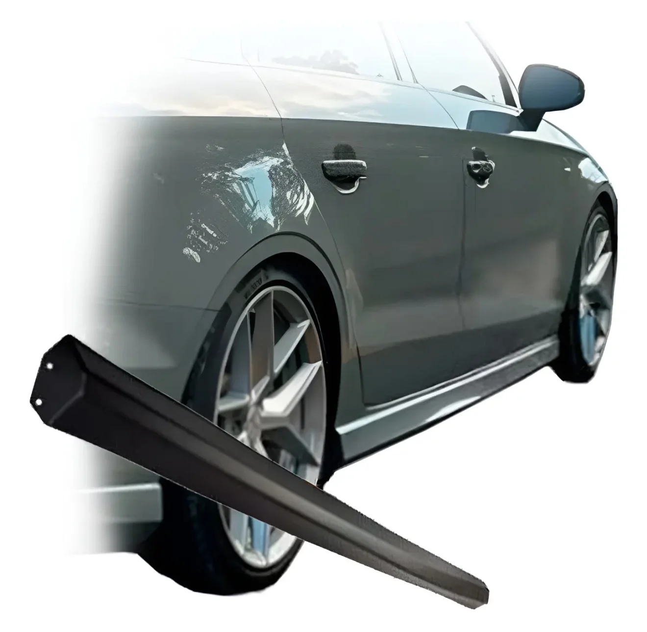 Par de Saias Laterais RS3 para Audi A3 Sedan 2014 a 2020 - Imagem 4