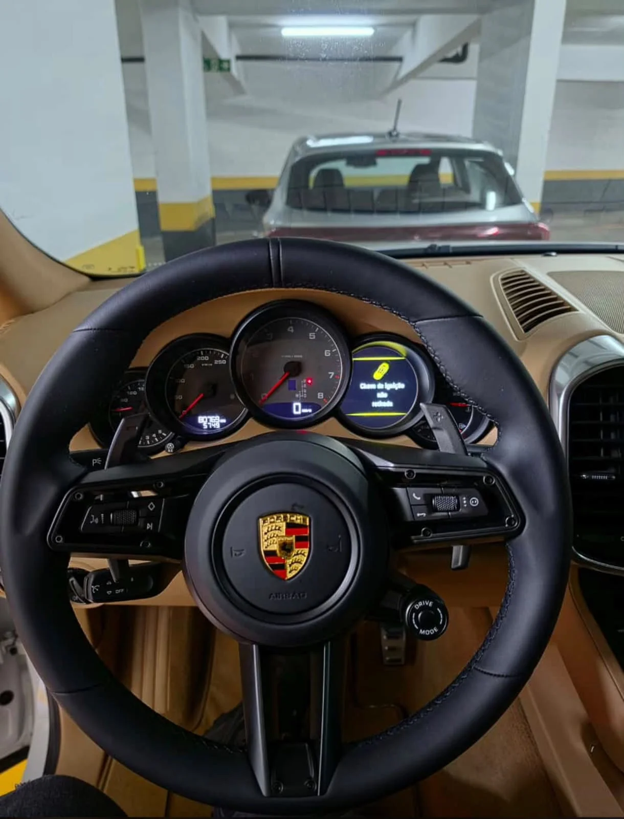 Volante de Porsche em Couro