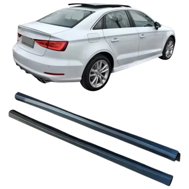Par de Saias Laterais RS3 para Audi A3 Sedan 2014 a 2020 - 02
